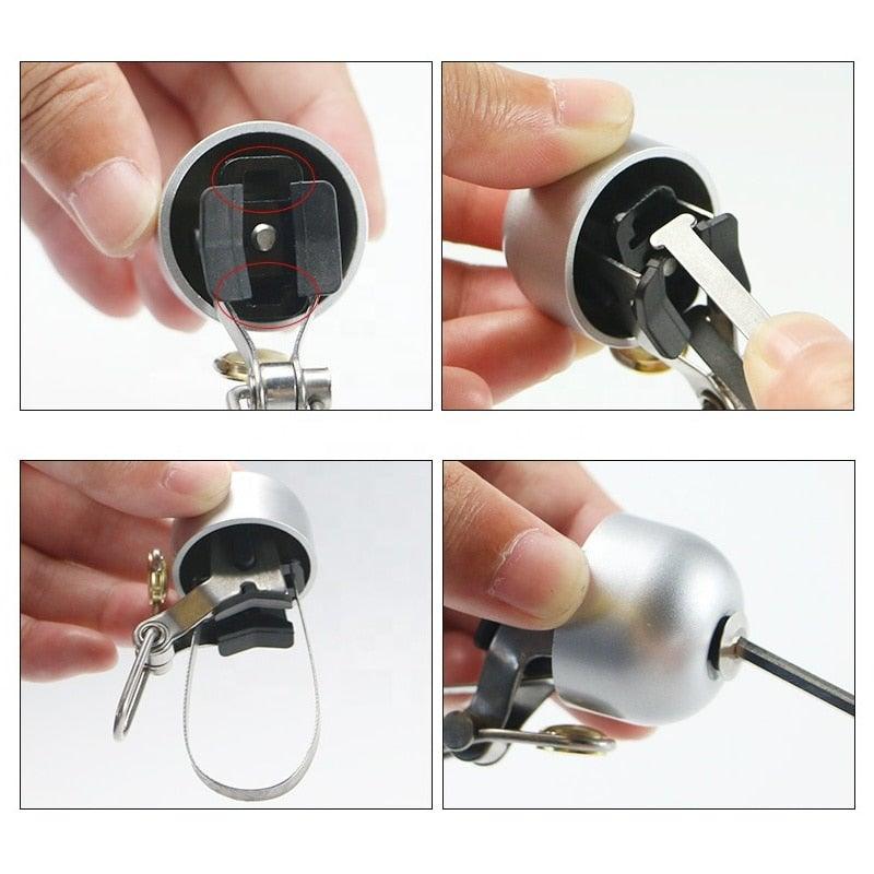 Classical Stainless Bell Cycling Horns Bike Handlebar Bell Horn Crisp Sound Horn Safety Bicycle Bell With Mounting Lock Plates Bike Bell Classic Bicycle Bell For Bike Ring Bell With Loud Sound Bells For Road Mountain Bike Handlebars Adults Stevvex