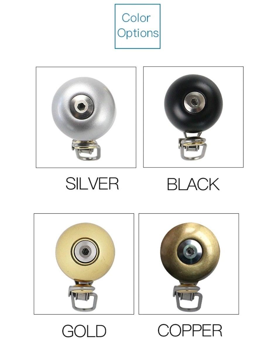 Classical Stainless Bell Cycling Horns Bike Handlebar Bell Horn Crisp Sound Horn Safety Bicycle Bell With Mounting Lock Plates Bike Bell Classic Bicycle Bell For Bike Ring Bell With Loud Sound Bells For Road Mountain Bike Handlebars Adults Stevvex