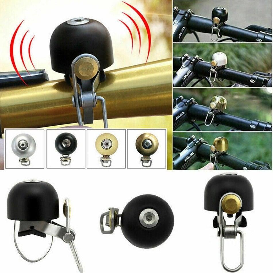 Classical Stainless Bell Cycling Horns Bike Handlebar Bell Horn Crisp Sound Horn Safety Bicycle Bell With Mounting Lock Plates Bike Bell Classic Bicycle Bell For Bike Ring Bell With Loud Sound Bells For Road Mountain Bike Handlebars Adults Stevvex
