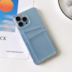 Clear Dual Card Slots Transparent Phone Case For iPhone 14 13 12 11 Pro Max XS Max XR X Full Body Shockproof Soft Silicone Back Cover Stevvex