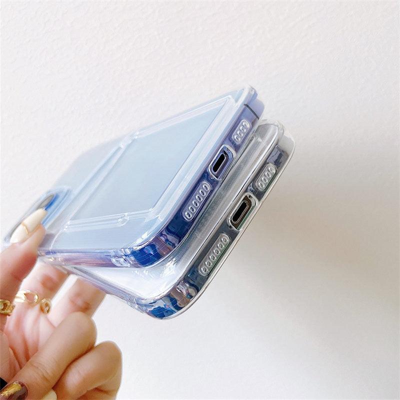 Clear Dual Card Slots Transparent Phone Case For iPhone 14 13 12 11 Pro Max XS Max XR X Full Body Shockproof Soft Silicone Back Cover Stevvex