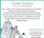 Crystal Quartz Chakra Beaded Stretch Bracelet Healing