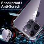 Clear Shockproof Phone Case For iPhone 14 13 12 11 Pro Max X XR XS Max Lens Protection Case on iPhone 11 12 13 14 Pro Back Cover Protection Non-Yellowing Shockproof Phone Case for iPhone Stevvex