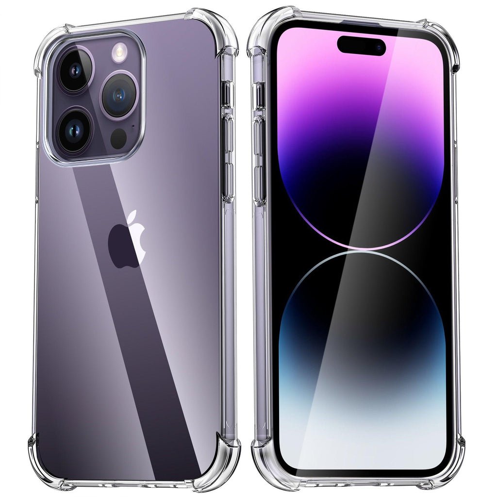 Clear Shockproof Phone Case For iPhone 14 13 12 11 Pro Max X XR XS Max Lens Protection Case on iPhone 11 12 13 14 Pro Back Cover Protection Non-Yellowing Shockproof Phone Case for iPhone Stevvex