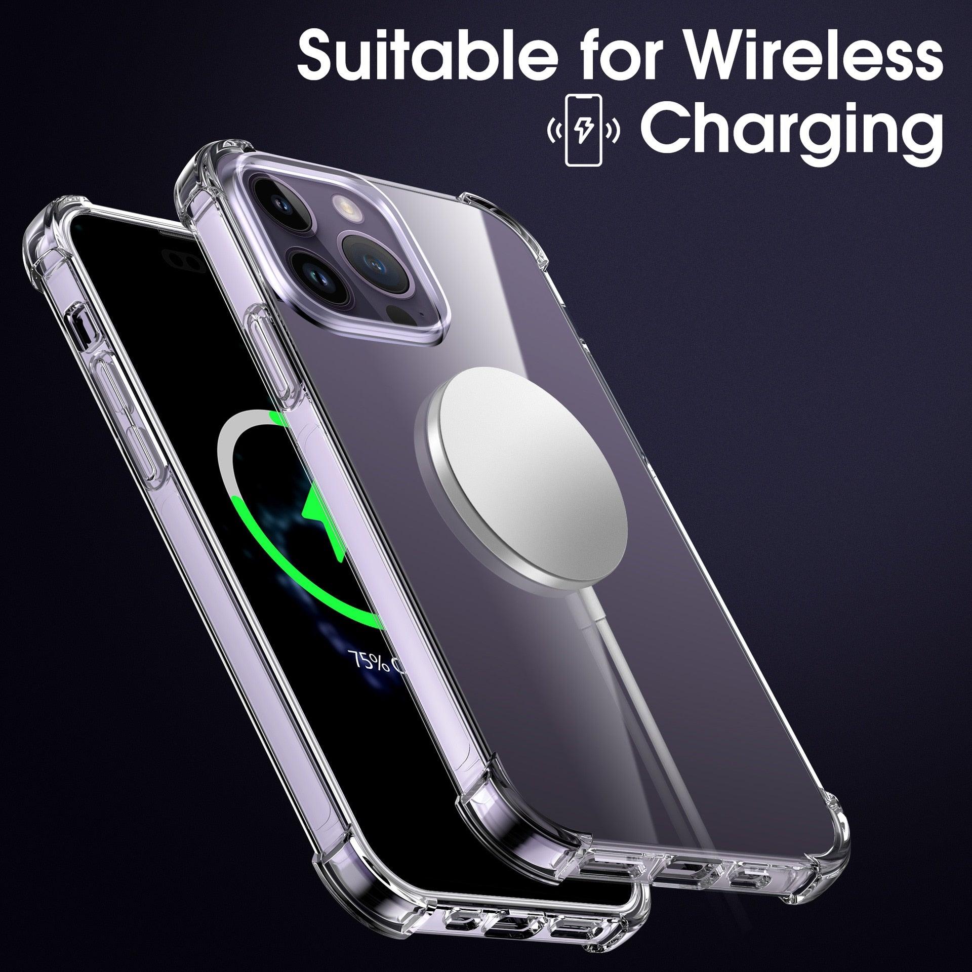Clear Shockproof Phone Case For iPhone 14 13 12 11 Pro Max X XR XS Max Lens Protection Case on iPhone 11 12 13 14 Pro Back Cover Protection Non-Yellowing Shockproof Phone Case for iPhone Stevvex