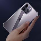 Clear Shockproof Phone Case For iPhone 14 13 12 11 Pro Max X XR XS Max Lens Protection Case on iPhone 11 12 13 14 Pro Back Cover Protection Non-Yellowing Shockproof Phone Case for iPhone Stevvex