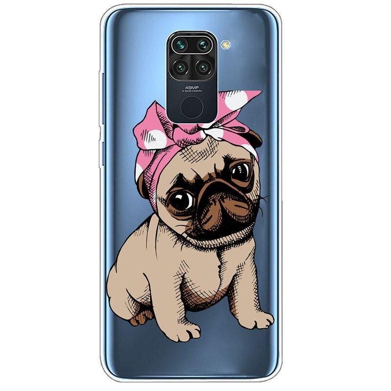 Clear Soft Cover For Redmi Note 9S Case Note9 Silicone Print Cat Covers for Xiaomi Redmi Note 9 Pro Case Redmi9 Clear Cute Soft Slim Shock-Absorption Back Phone Case Cover Stevvex