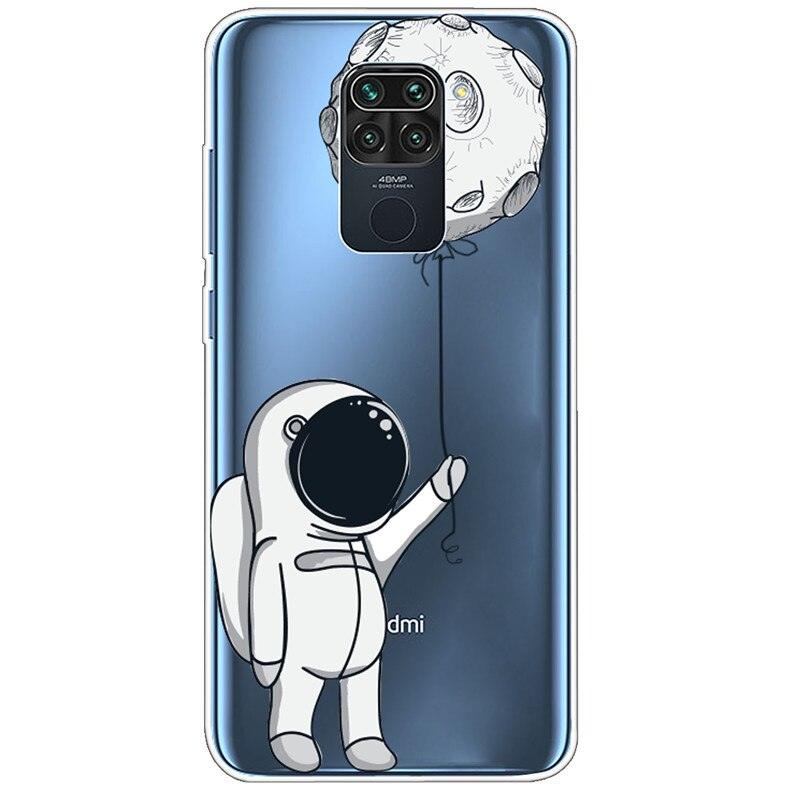 Clear Soft Cover For Redmi Note 9S Case Note9 Silicone Print Cat Covers for Xiaomi Redmi Note 9 Pro Case Redmi9 Clear Cute Soft Slim Shock-Absorption Back Phone Case Cover Stevvex