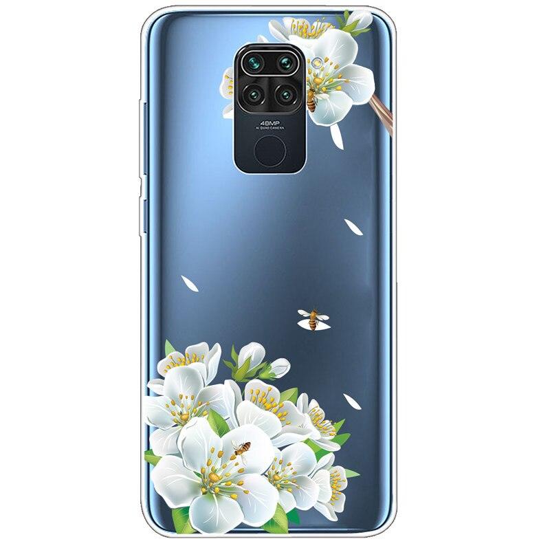 Clear Soft Cover For Redmi Note 9S Case Note9 Silicone Print Cat Covers for Xiaomi Redmi Note 9 Pro Case Redmi9 Clear Cute Soft Slim Shock-Absorption Back Phone Case Cover Stevvex