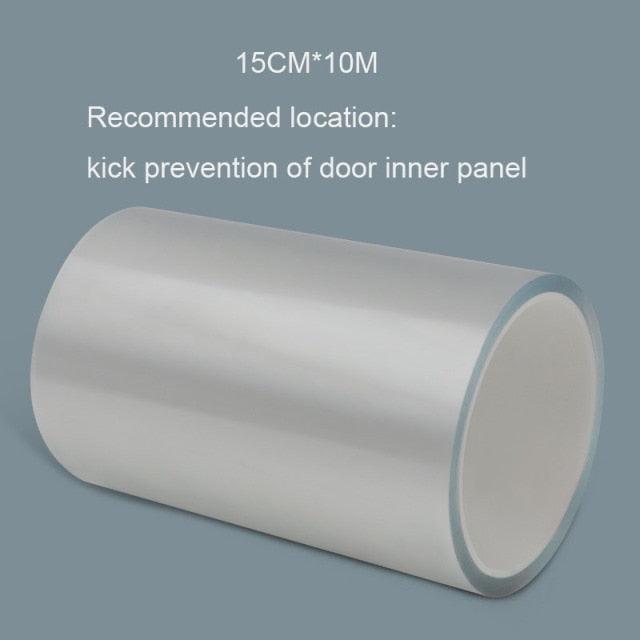 Clear Transparent Protective Film Car Door Edge Car Body Adhesive Strip Car Scratch Protector Auto Paint Anti Scratch Protection Sticker Nano Tape Car Door Edge Guard Clear Universal Door Sill Guard Car Door Trim Edge Guard Protection Film Anti-Collision Stevvex