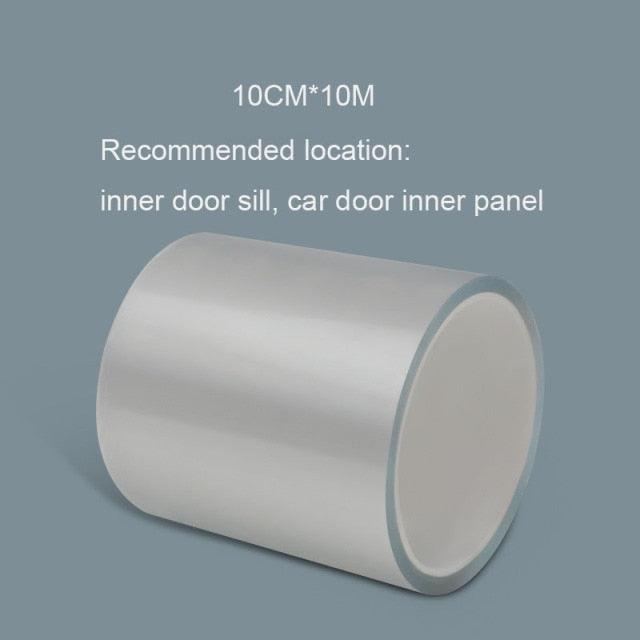 Clear Transparent Protective Film Car Door Edge Car Body Adhesive Strip Car Scratch Protector Auto Paint Anti Scratch Protection Sticker Nano Tape Car Door Edge Guard Clear Universal Door Sill Guard Car Door Trim Edge Guard Protection Film Anti-Collision Stevvex