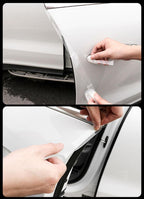 Clear Transparent Protective Film Car Door Edge Car Body Adhesive Strip Car Scratch Protector Auto Paint Anti Scratch Protection Sticker Nano Tape Car Door Edge Guard Clear Universal Door Sill Guard Car Door Trim Edge Guard Protection Film Anti-Collision Stevvex