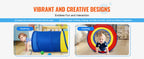 VEVOR Kids Play Tunnel Tent for Toddlers Collapsible Gift for Boy and Girl Play Tunnel Indoor and Outdoor Game Red/Yellow/Blue