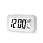 Clocks LED Wooden Alarm Clock Watch Wooden Wood Clock New Version LED Alarm Digital Desk Clock Adjustable Brightness, Alarm Time, Displays Time Date Temperature  Table Voice Control Digital Wood Electronic Desktop Table