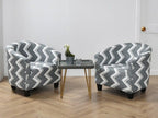 Club Chair Cover Armchair Slipcover Geometric Printed Small Sofa Covers Protect For Pets Chair Decoration Chair Slipcover Decoration Club Chair Cover Spandex Elastic Armchair Slipcover Geometric Printed Small Sofa Covers Protect For Living Room Hotel Bar Stevvex