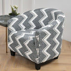Club Chair Cover Armchair Slipcover Geometric Printed Small Sofa Covers Protect For Pets Chair Decoration Chair Slipcover Decoration Club Chair Cover Spandex Elastic Armchair Slipcover Geometric Printed Small Sofa Covers Protect For Living Room Hotel Bar Stevvex