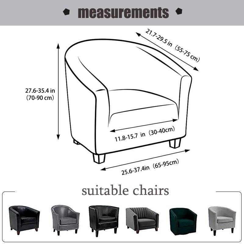 Club Chair Cover Armchair Slipcover Geometric Printed Small Sofa Covers Protect For Pets Chair Decoration Chair Slipcover Decoration Club Chair Cover Spandex Elastic Armchair Slipcover Geometric Printed Small Sofa Covers Protect For Living Room Hotel Bar Stevvex
