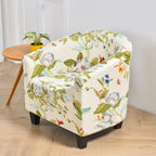 Club Chair Cover Armchair Slipcover Geometric Printed Small Sofa Covers Protect For Pets Chair Decoration Chair Slipcover Decoration Club Chair Cover Spandex Elastic Armchair Slipcover Geometric Printed Small Sofa Covers Protect For Living Room Hotel Bar Stevvex