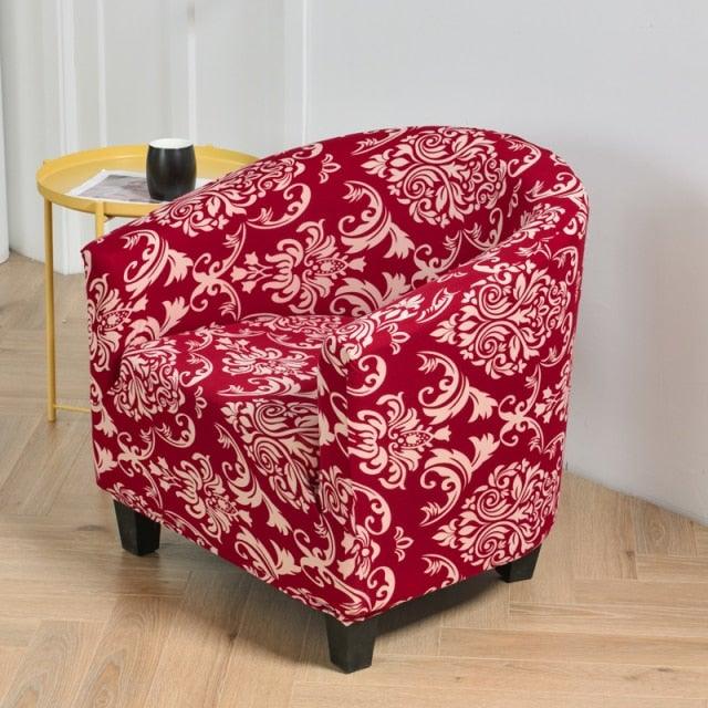 Club Chair Cover Armchair Slipcover Geometric Printed Small Sofa Covers Protect For Pets Chair Decoration Chair Slipcover Decoration Club Chair Cover Spandex Elastic Armchair Slipcover Geometric Printed Small Sofa Covers Protect For Living Room Hotel Bar Stevvex