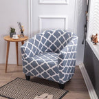 Club Chair Cover Armchair Slipcover Geometric Printed Small Sofa Covers Protect For Pets Chair Decoration Chair Slipcover Decoration Club Chair Cover Spandex Elastic Armchair Slipcover Geometric Printed Small Sofa Covers Protect For Living Room Hotel Bar Stevvex