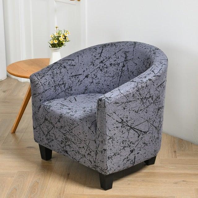 Club Chair Cover Armchair Slipcover Geometric Printed Small Sofa Covers Protect For Pets Chair Decoration Chair Slipcover Decoration Club Chair Cover Spandex Elastic Armchair Slipcover Geometric Printed Small Sofa Covers Protect For Living Room Hotel Bar Stevvex