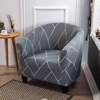 Club Chair Cover Armchair Slipcover Geometric Printed Small Sofa Covers Protect For Pets Chair Decoration Chair Slipcover Decoration Club Chair Cover Spandex Elastic Armchair Slipcover Geometric Printed Small Sofa Covers Protect For Living Room Hotel Bar Stevvex