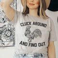 Cluck Around And Find Out Tee Peachy Sunday