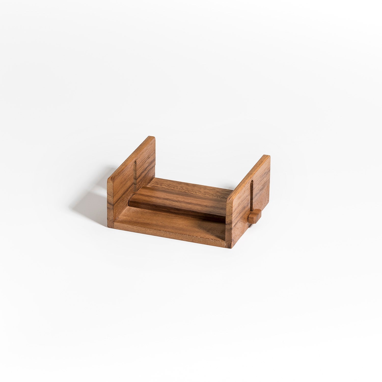 Cocktail Napkin Holder - Adjustable Bar Open Design for 5x5 Napkins