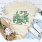 Coffee And Plants Tee Peachy Sunday