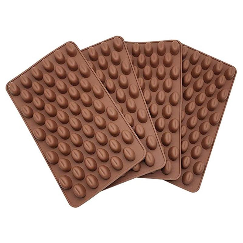 Coffee Beans Chocolate Mold Mini Candy Ice Candy Making Mold Baking Mold Cake Decorating Coffee Bean Cake Mould Soap Baking Mold Fondant Pudding Jelly Chocolate Stevvex