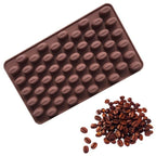 Coffee Beans Chocolate Mold Mini Candy Ice Candy Making Mold Baking Mold Cake Decorating Coffee Bean Cake Mould Soap Baking Mold Fondant Pudding Jelly Chocolate Stevvex
