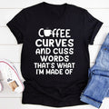 Coffee Curves & Cuss Words Tee - SJB-DIAMOND ELITES