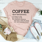 Coffee Definition Tee Peachy Sunday