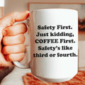Coffee First Ceramic Mug 15 oz Peachy Sunday