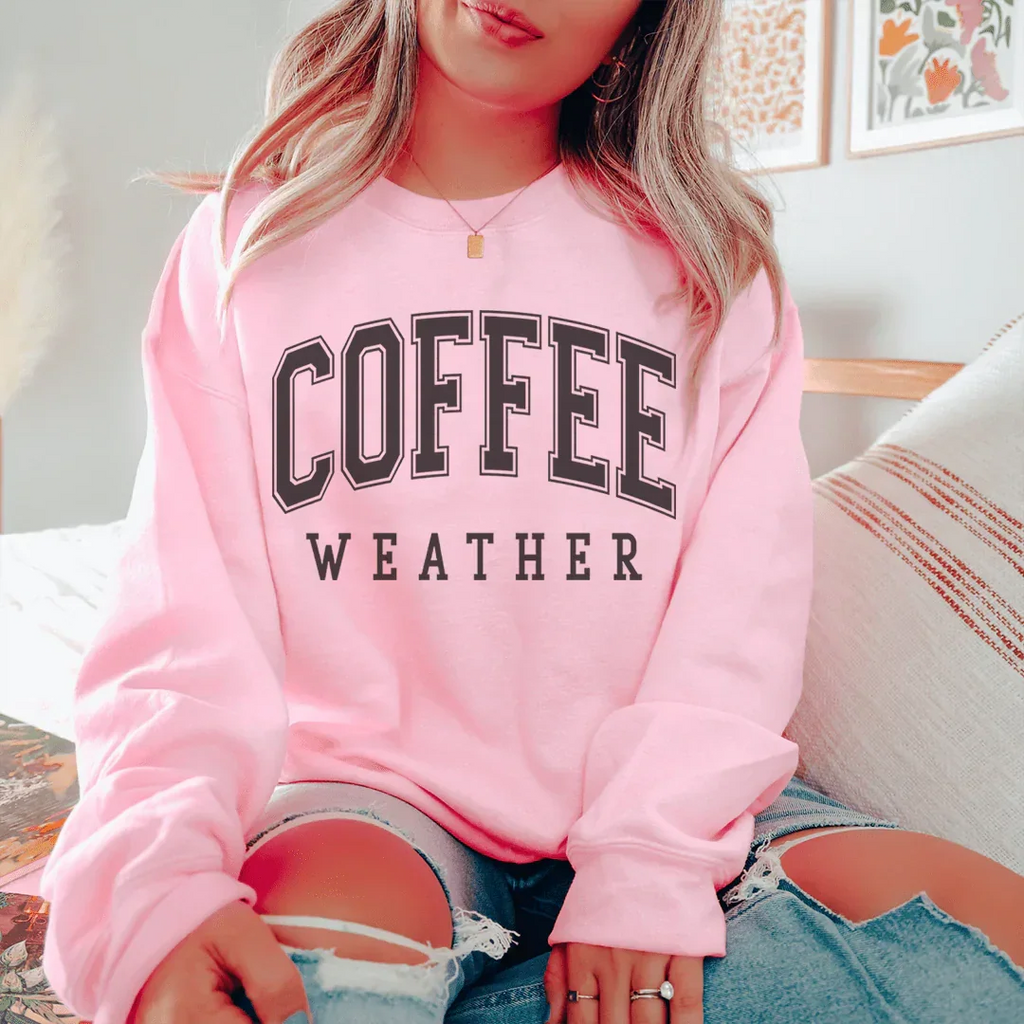 Coffee Weather Sweatshirt Peachy Sunday