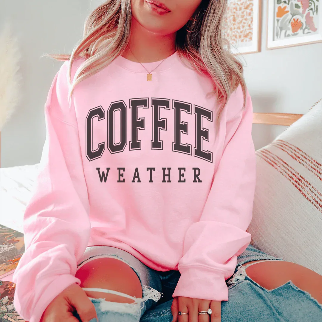Coffee Weather Sweatshirt Peachy Sunday