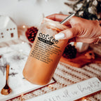 17oz Coffee Glass Tumbler With Bamboo Lid And Reusable Straw For Hot Cold BandsCo Straps