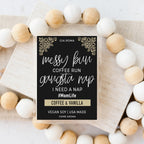 Coffee And Vanilla Scented Candle Messy Bun Quote Aromatherapy Vanilla Coffee Home Fragrance BandsCo Straps