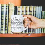 Oversized 16oz Ceramic Coffee Mug Extra Large Novelty Big Coffee Cup Microwave Safe BandsCo Straps