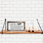 Coffee Definition Wooden Sign For Coffee Bar Decor Rustic Kitchen Wall Art Scientific Humor BandsCo Straps