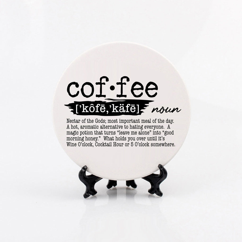 Funny Drink Definition Coasters Set Dictionary Quote Coasters For Bar And Countertop Decor BandsCo Straps