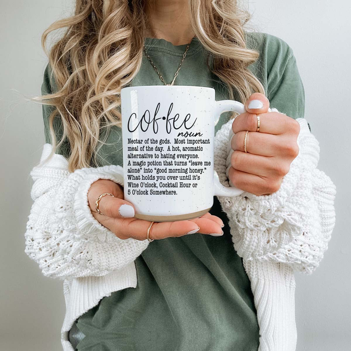 Oversized 16oz Ceramic Coffee Mug Extra Large Novelty Big Coffee Cup Microwave Safe BandsCo Straps