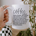 Oversized 16oz Ceramic Coffee Mug Extra Large Novelty Big Coffee Cup Microwave Safe BandsCo Straps