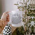 Oversized 16oz Ceramic Coffee Mug Extra Large Novelty Big Coffee Cup Microwave Safe BandsCo Straps