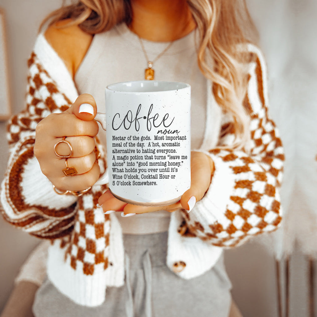 Oversized 16oz Ceramic Coffee Mug Extra Large Novelty Big Coffee Cup Microwave Safe BandsCo Straps