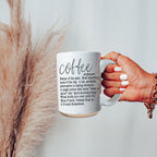 Oversized 16oz Ceramic Coffee Mug Extra Large Novelty Big Coffee Cup Microwave Safe BandsCo Straps