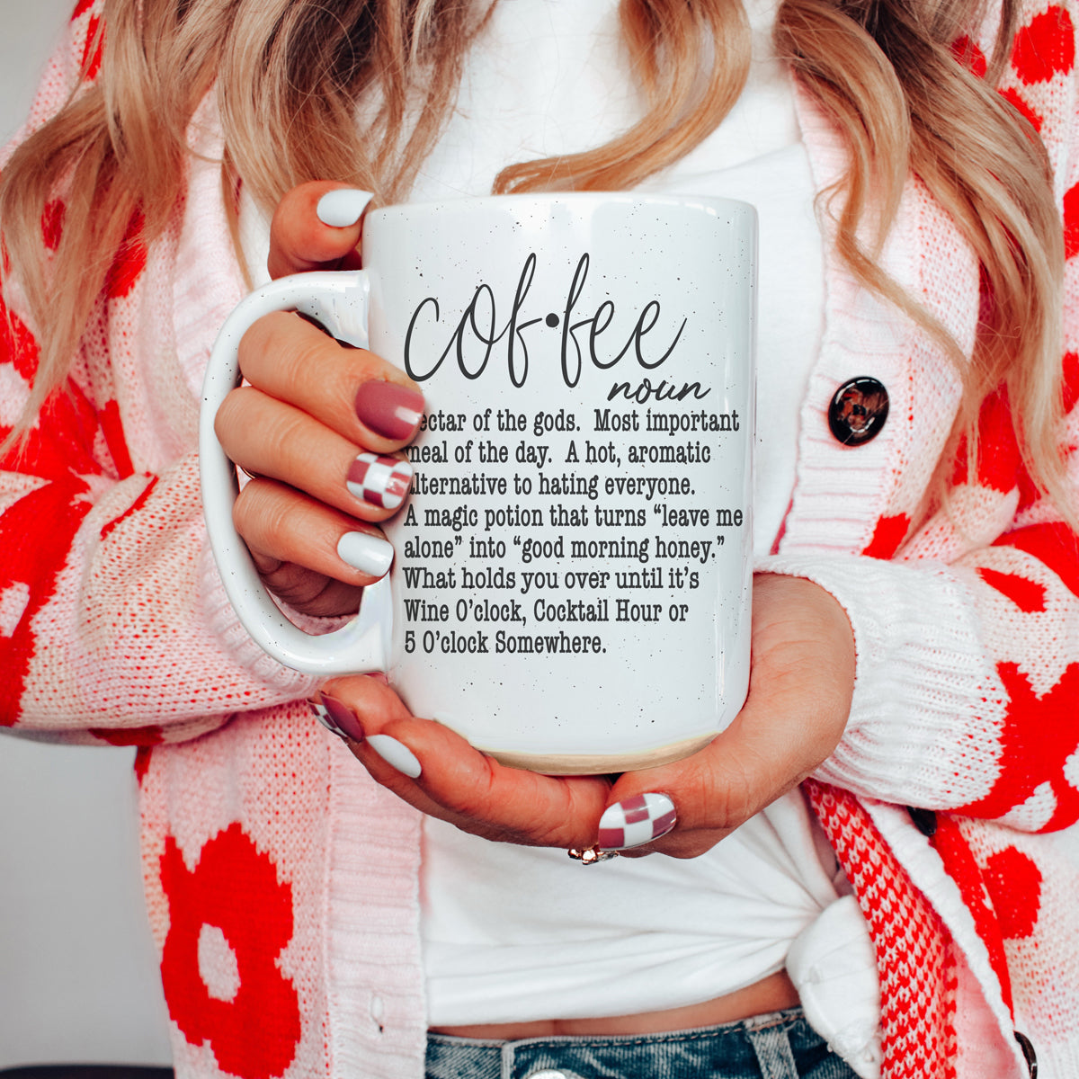 Oversized 16oz Ceramic Coffee Mug Extra Large Novelty Big Coffee Cup Microwave Safe BandsCo Straps