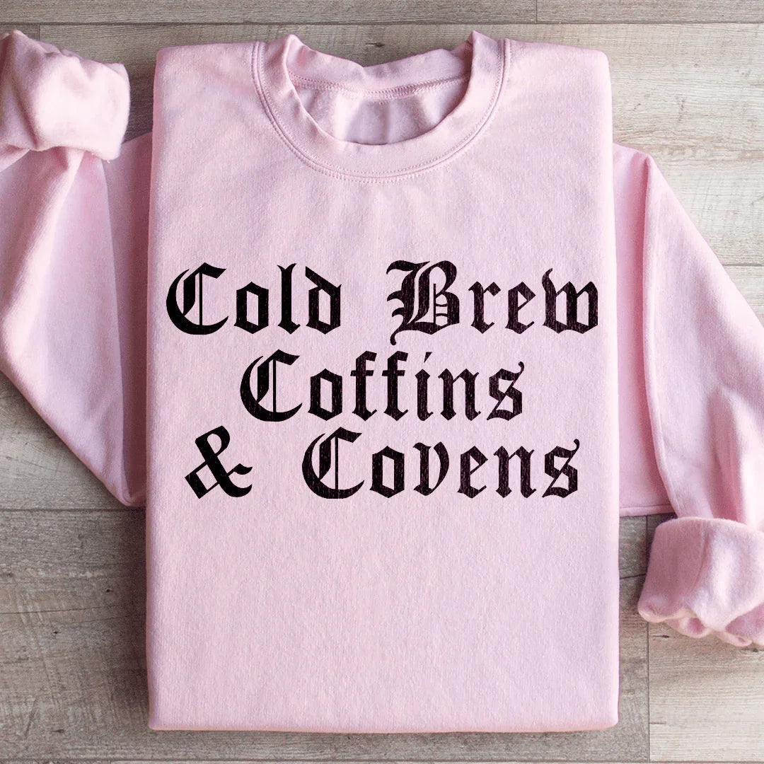 Cold Brew Coffins & Covens Sweatshirt Peachy Sunday