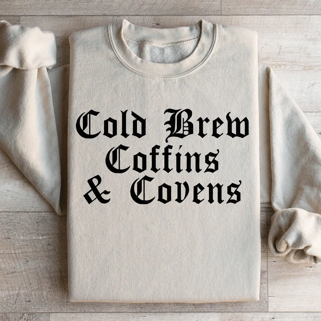Cold Brew Coffins & Covens Sweatshirt Peachy Sunday