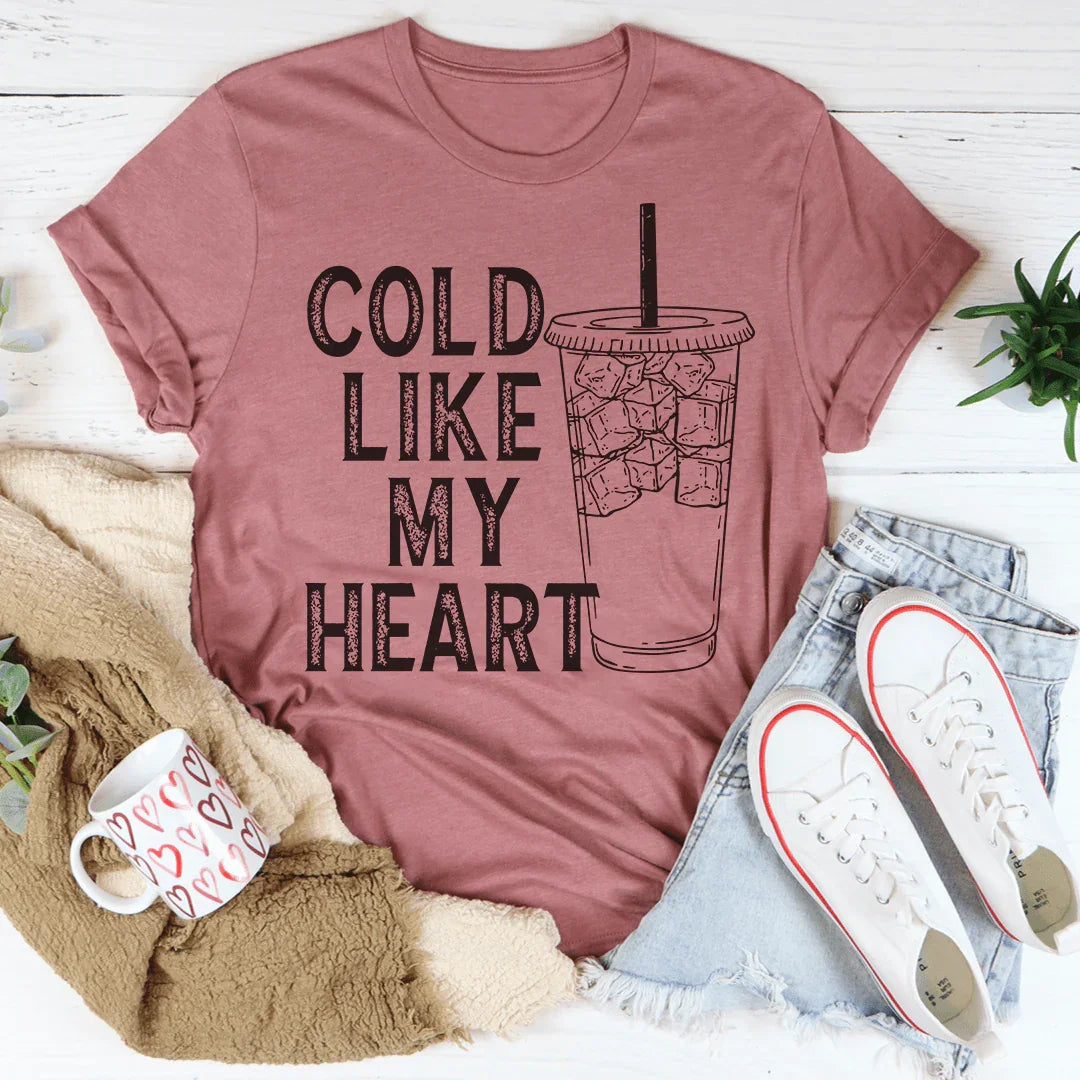 Cold Like My Heart Tee Peachy Sunday